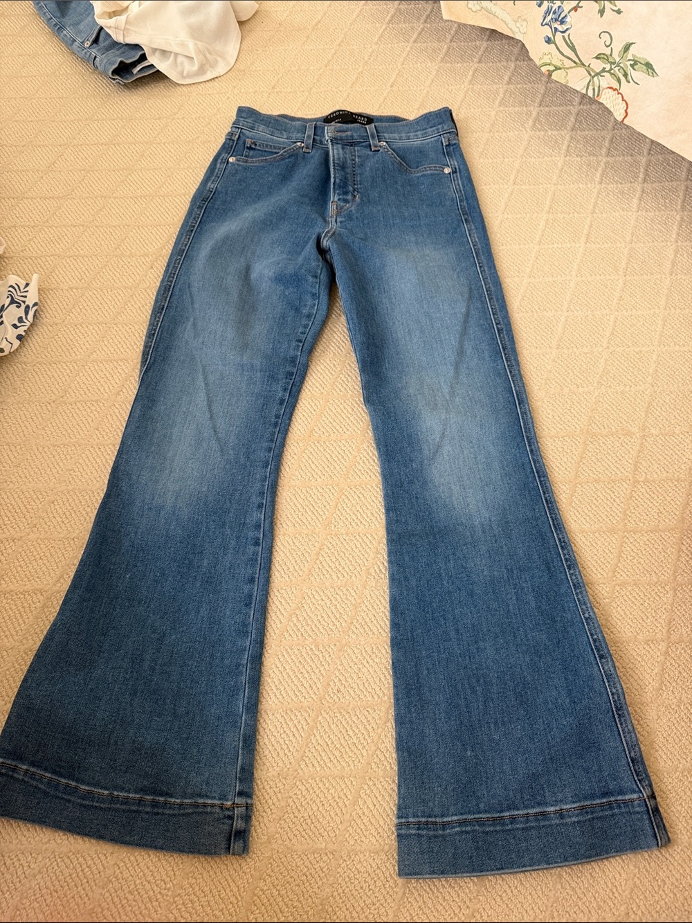 Veronica Beard Blue Boot-Cut Flare Jeans